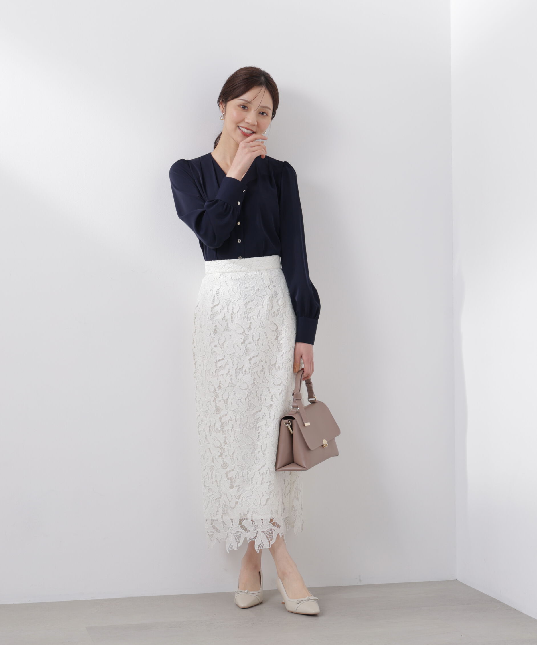 PROPORTION BODY DRESSING「レースタイトスカート　26SS」|スカート|