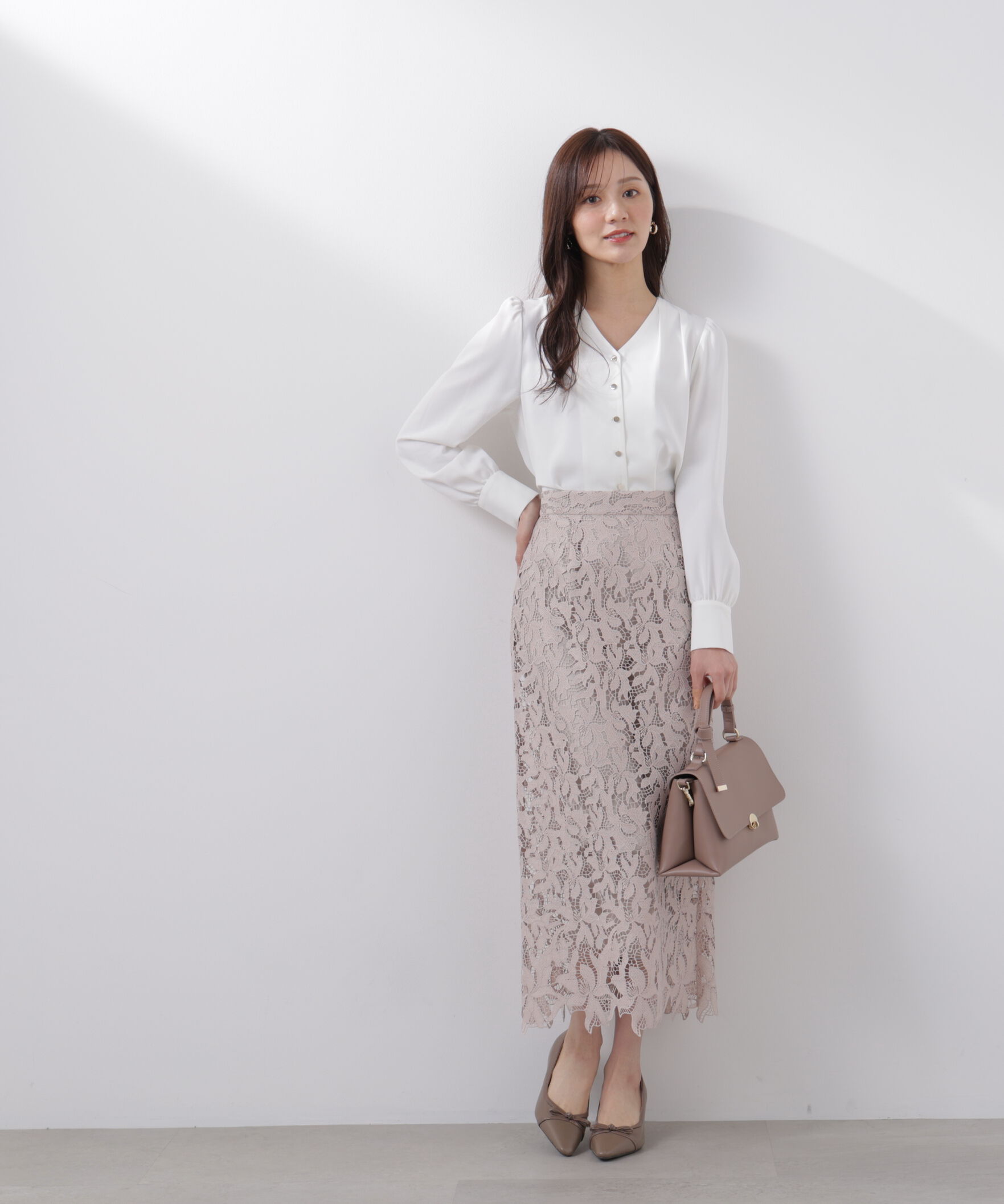 PROPORTION BODY DRESSING「レースタイトスカート　26SS」|スカート|