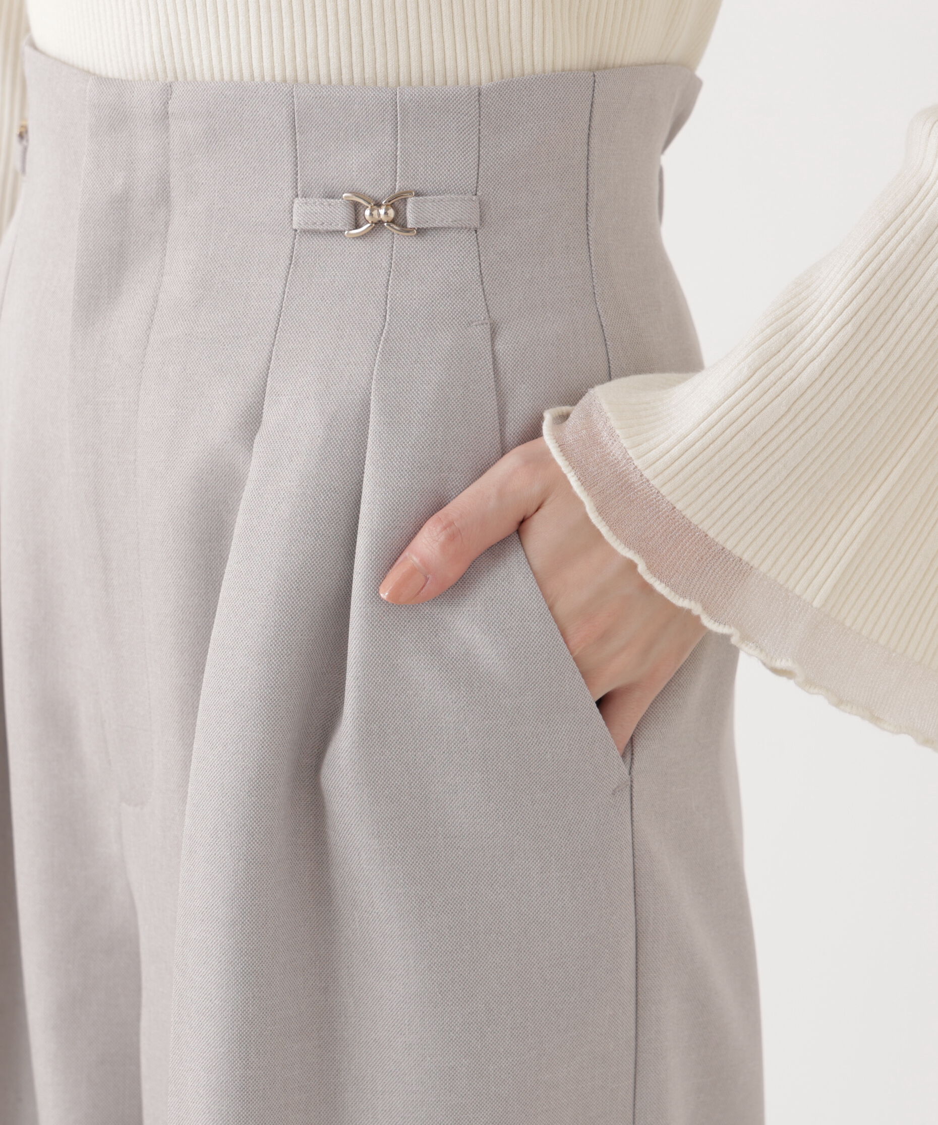 PROPORTION BODY DRESSING「ビットハイウエストワイドパンツ　26SS」|その他|