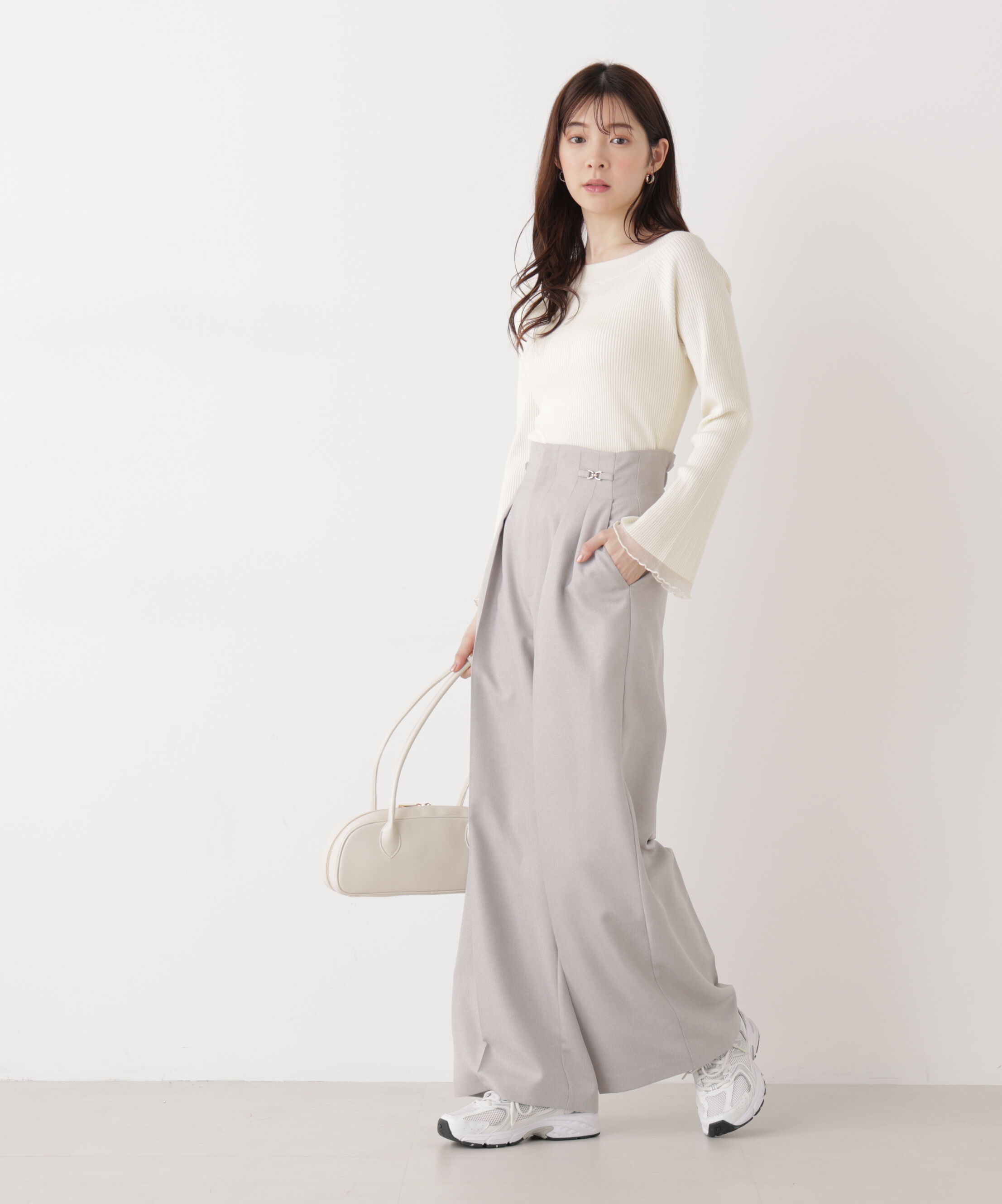 PROPORTION BODY DRESSING「ビットハイウエストワイドパンツ　26SS」|その他|