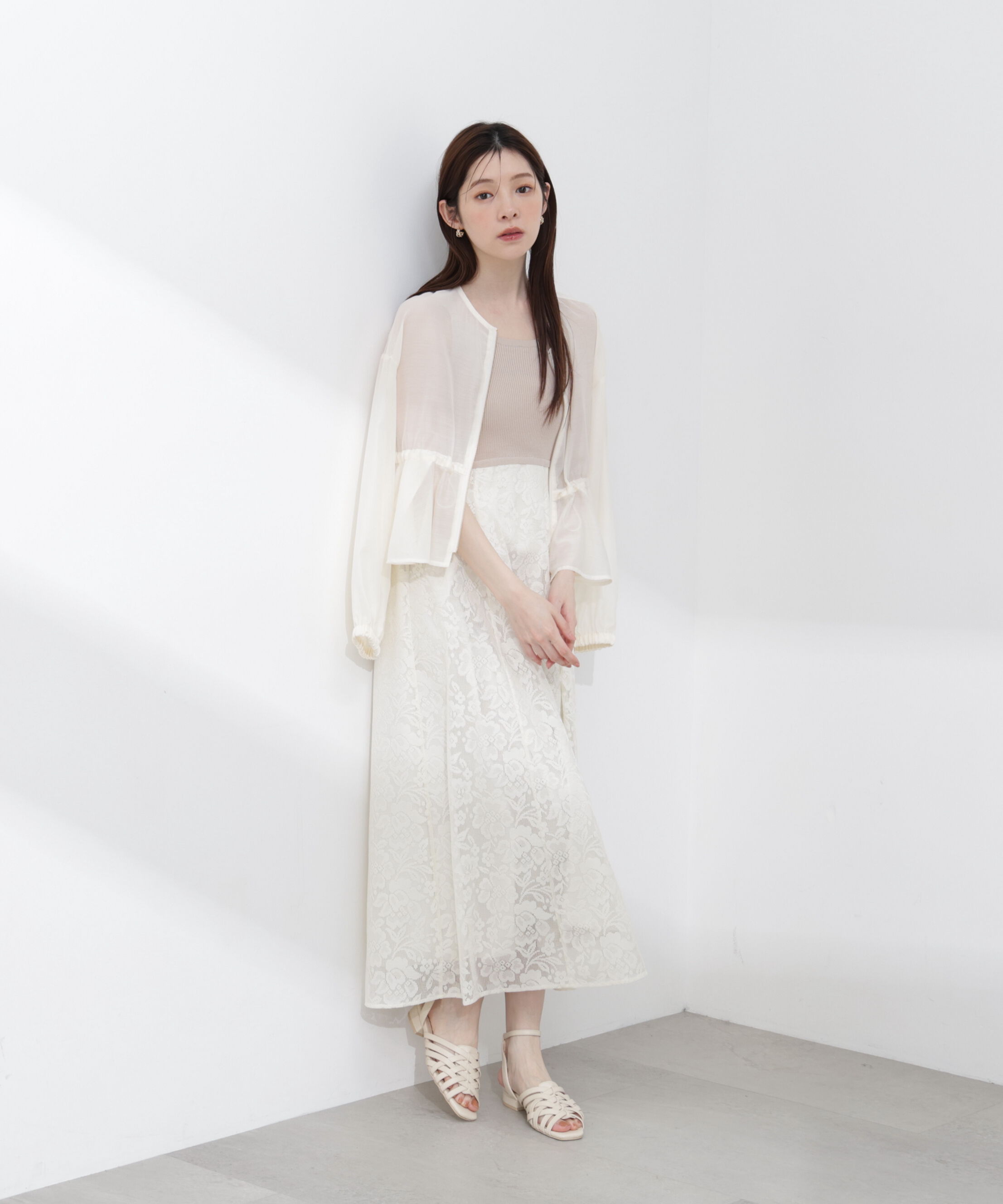 PROPORTION BODY DRESSING「ニットドッキングレースワンピース 26SS」|ワンピース|