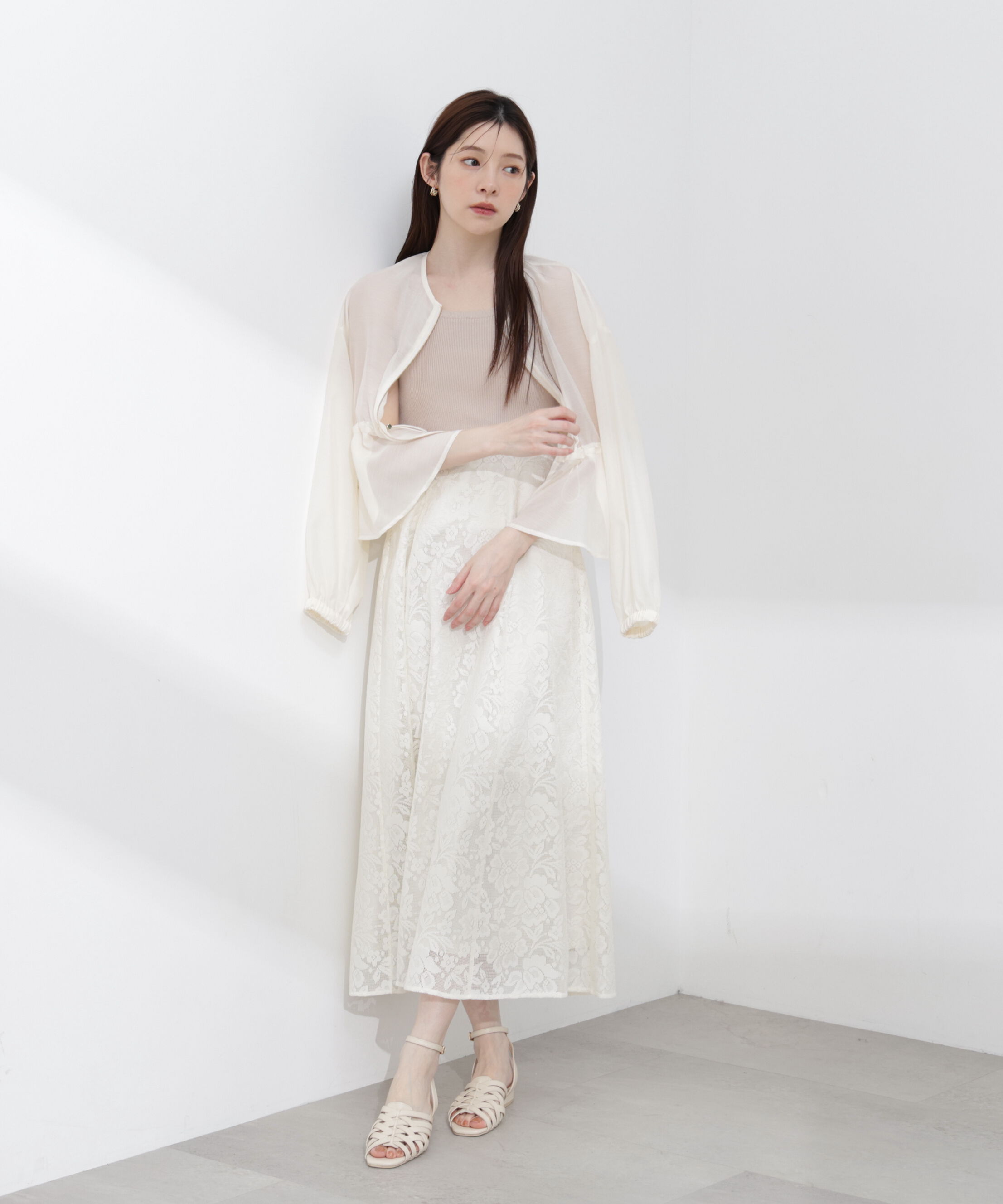 PROPORTION BODY DRESSING「ニットドッキングレースワンピース 26SS」|ワンピース|