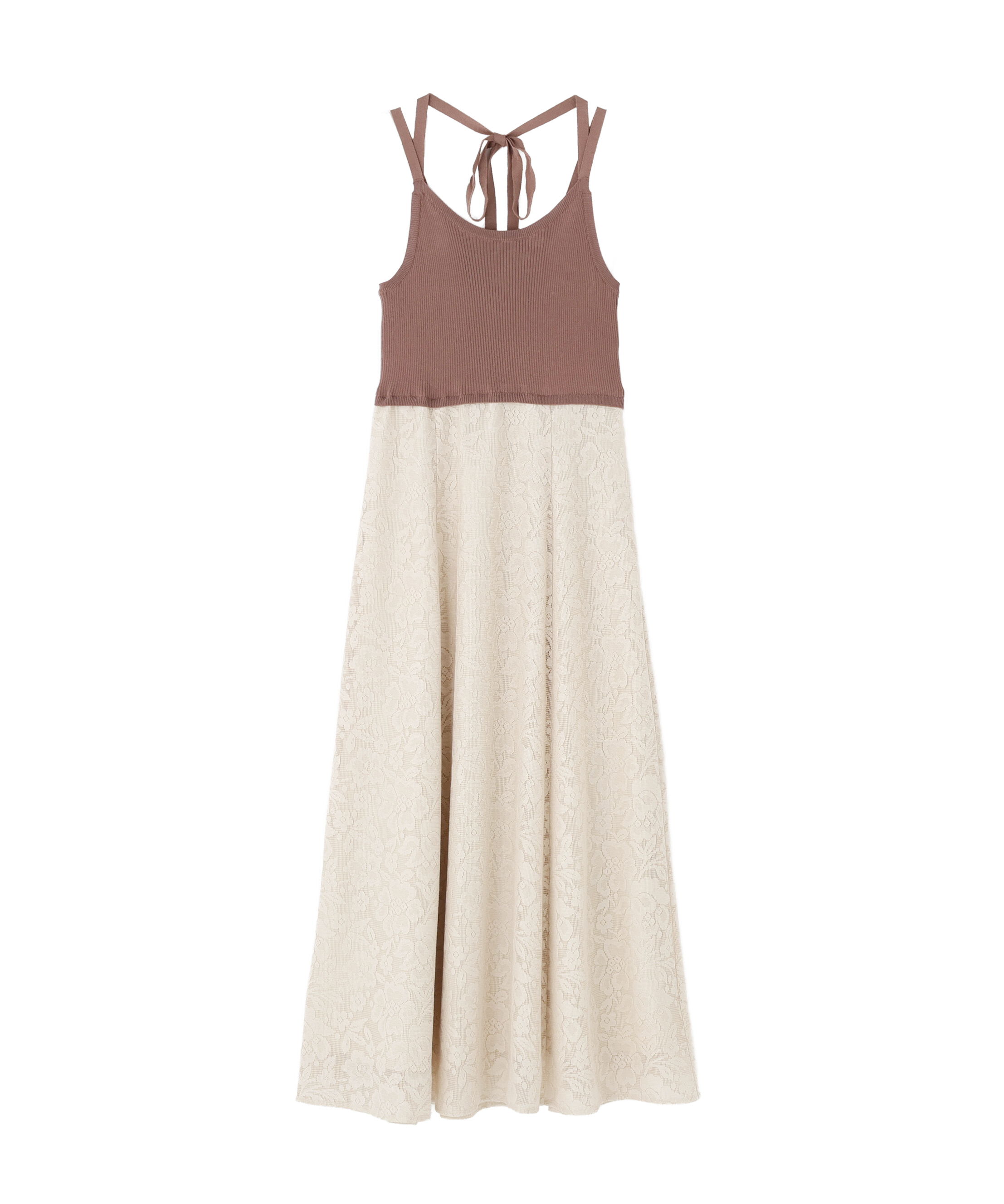 PROPORTION BODY DRESSING「ニットドッキングレースワンピース 26SS」|ワンピース|