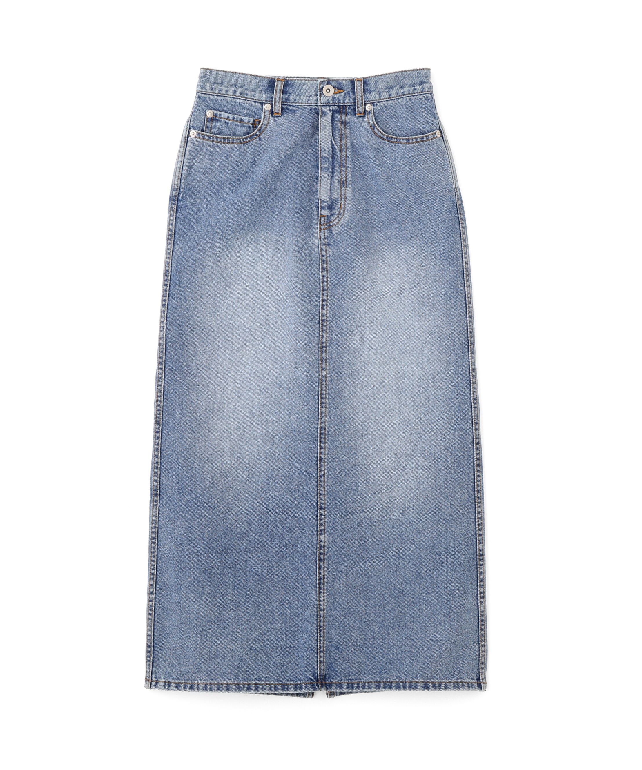  「［美香さん着用］デニムマキシＡラインスカート」|スカート|