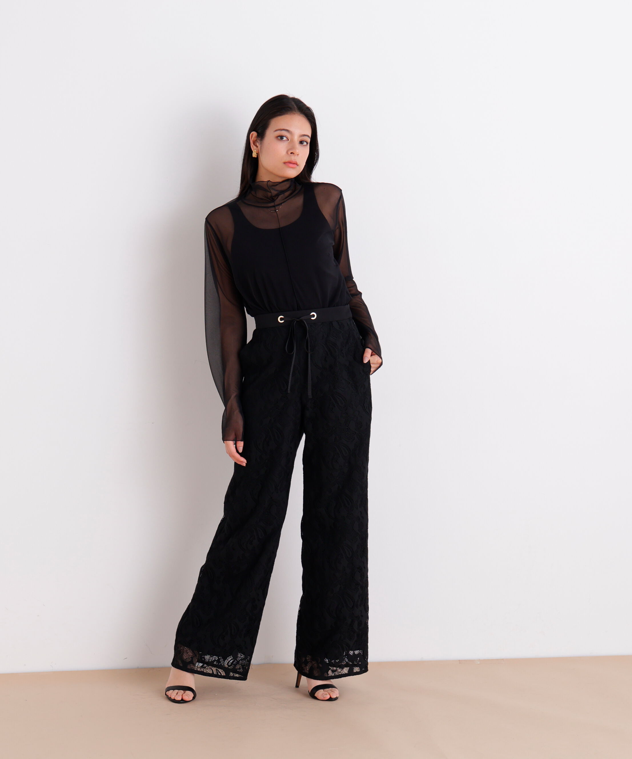  「［美香さん着用］シアーハイネックカットソー」|Tシャツ・カットソー|