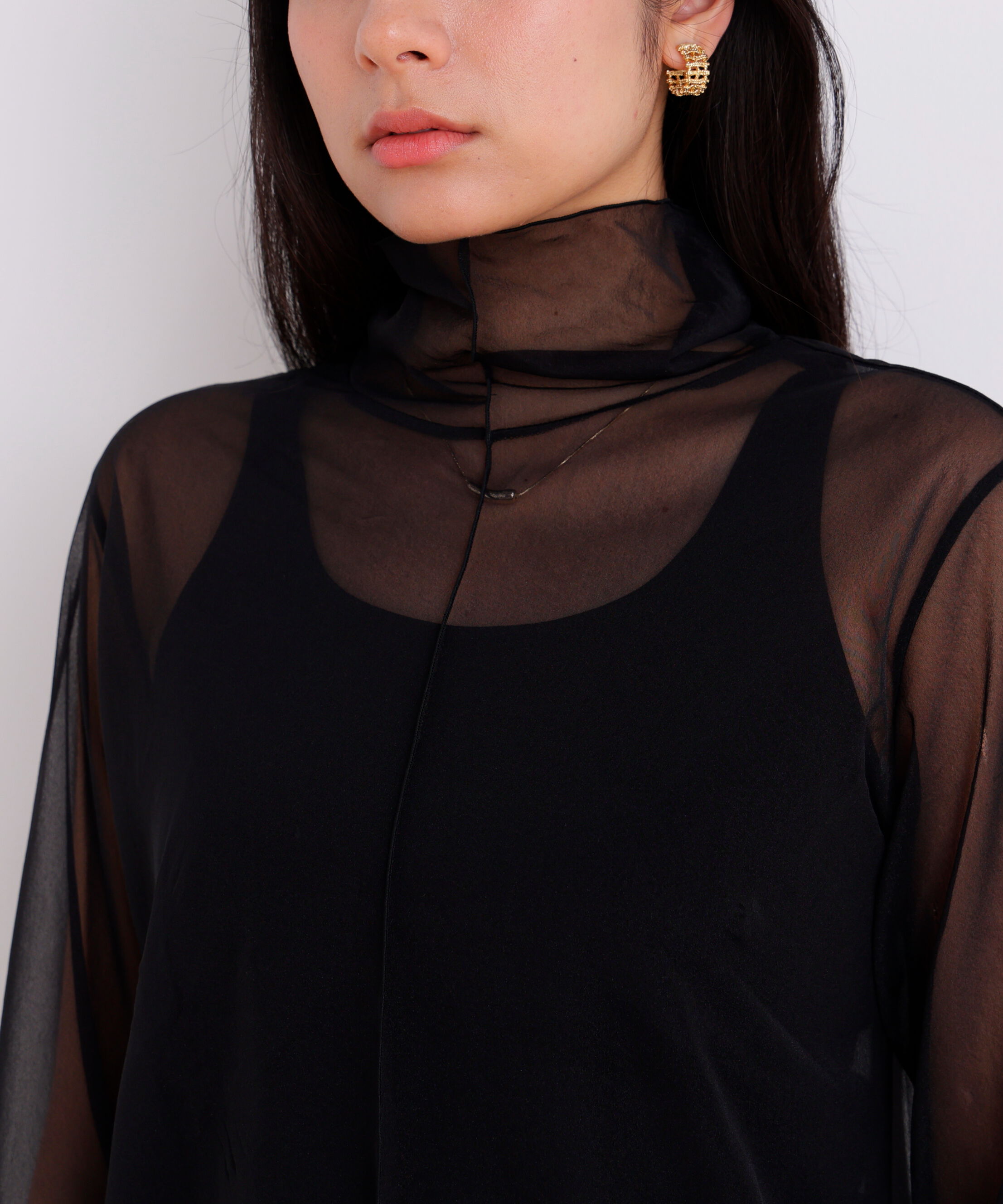  「［美香さん着用］シアーハイネックカットソー」|Tシャツ・カットソー|