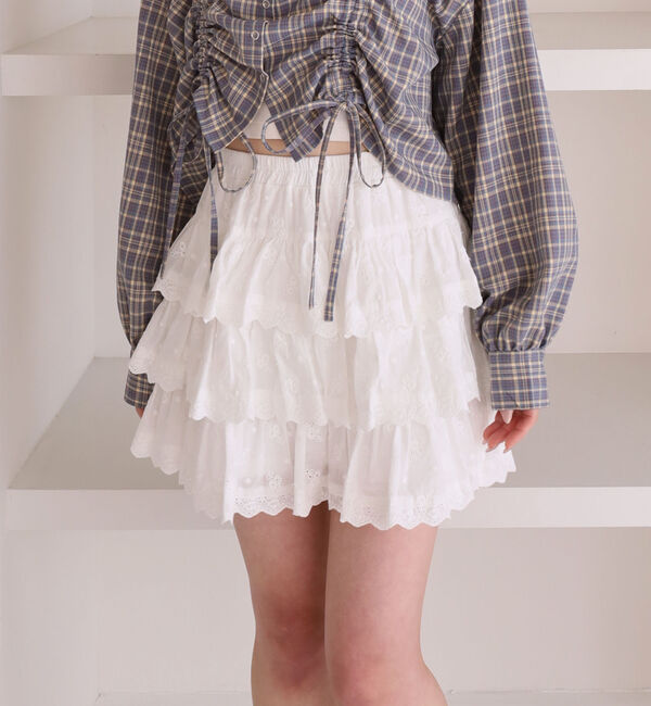 archives「コットンレースフリルミニＳＫ」|スカート|
