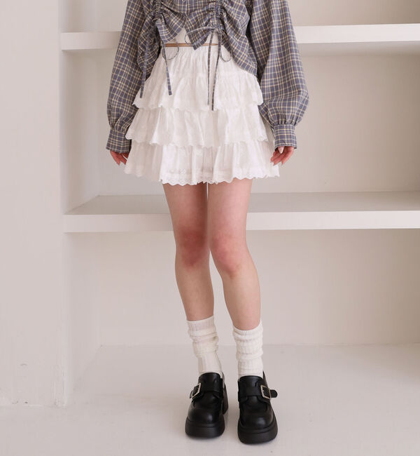 archives「コットンレースフリルミニＳＫ」|スカート|