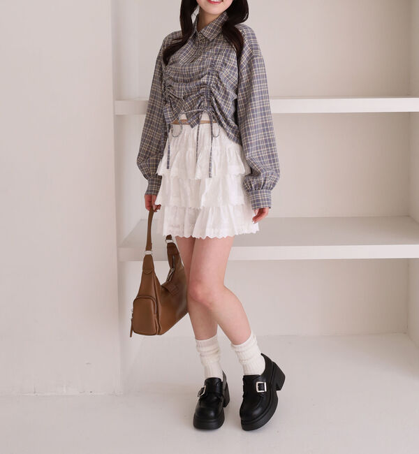 archives「コットンレースフリルミニＳＫ」|スカート|