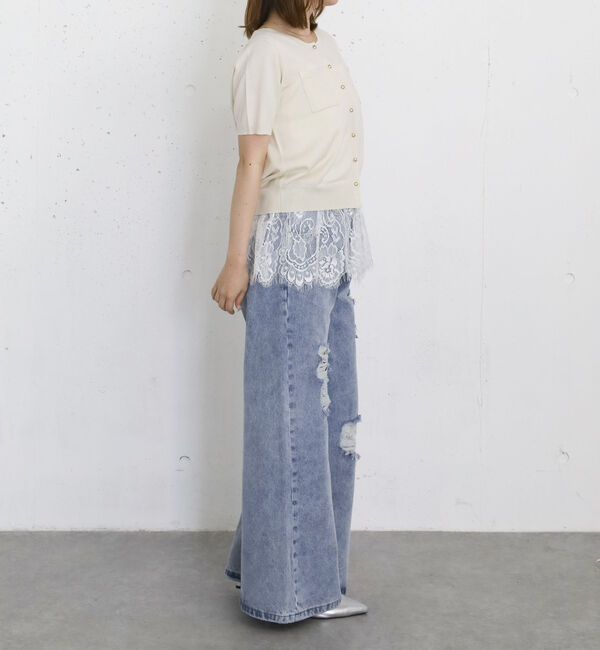 archives「金釦スパンコールニットカーディガン」|カーディガン|