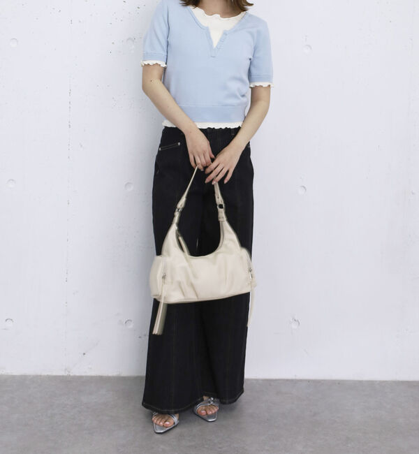 archives「配色レイヤードドッキングニットプルオーバー」|ニット・セーター|