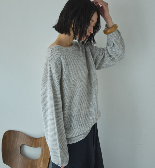 Doux archives「ペーパーヤーンＭＩＸニットプルオーバー」|ニット・セーター|