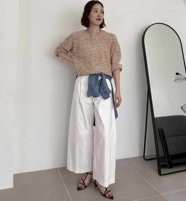 Doux archives「ペーパーヤーンＭＩＸニットプルオーバー」|ニット・セーター|