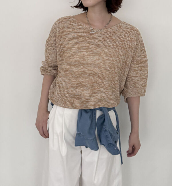 Doux archives「ペーパーヤーンＭＩＸニットプルオーバー」|ニット・セーター|