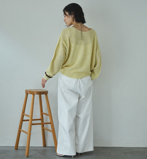 Doux archives「ペーパーヤーンＭＩＸニットプルオーバー」|ニット・セーター|