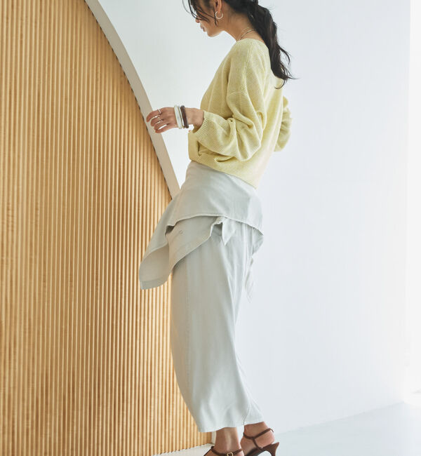 Doux archives「ペーパーヤーンＭＩＸニットプルオーバー」|ニット・セーター|