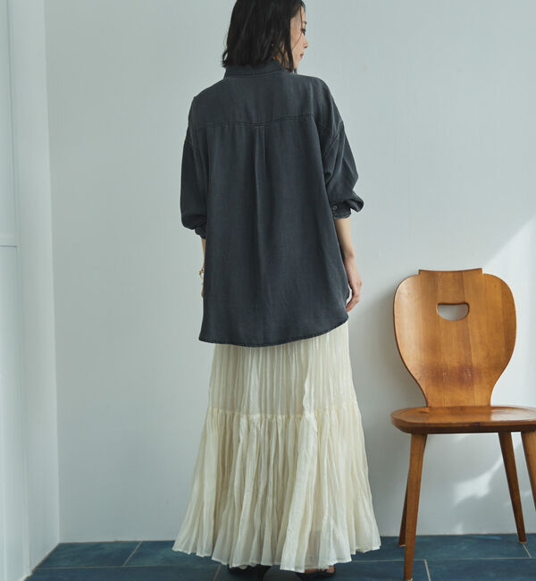 Doux archives「ワッシャーシアーティアードスカート」|スカート|