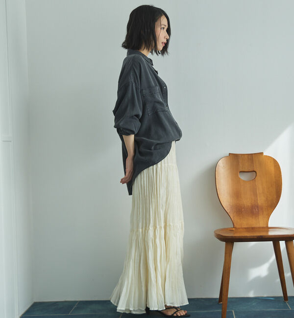 Doux archives「ワッシャーシアーティアードスカート」|スカート|