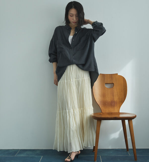 Doux archives「ワッシャーシアーティアードスカート」|スカート|