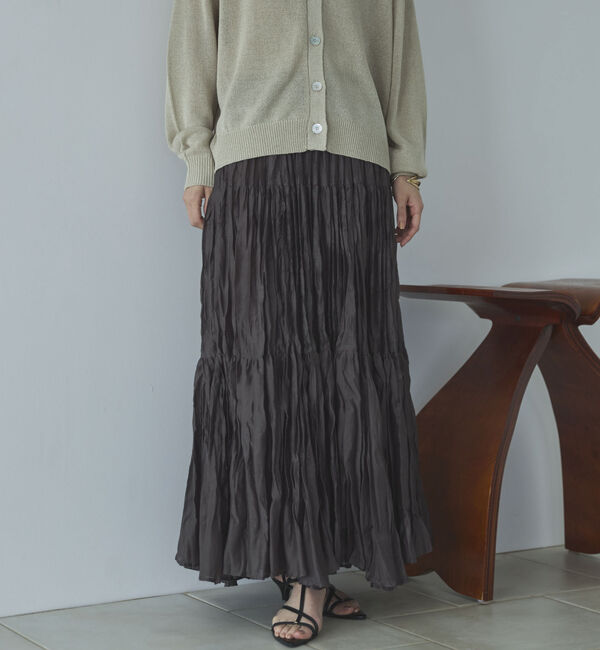 Doux archives「ワッシャーシアーティアードスカート」|スカート|