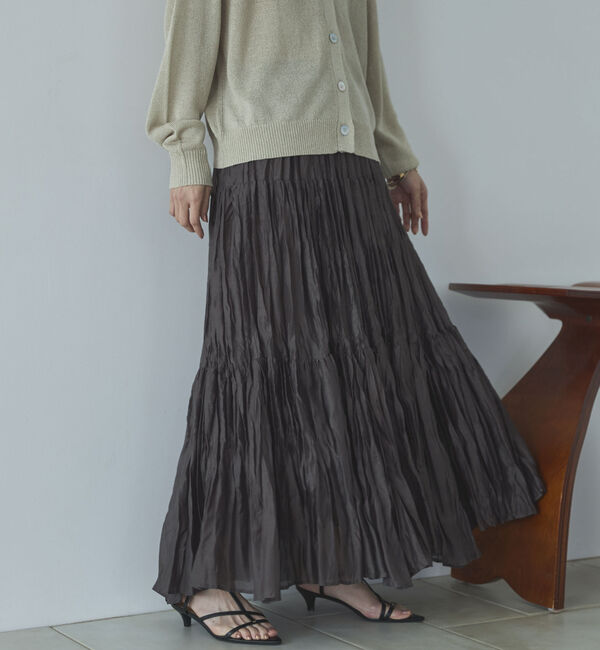 Doux archives「ワッシャーシアーティアードスカート」|スカート|