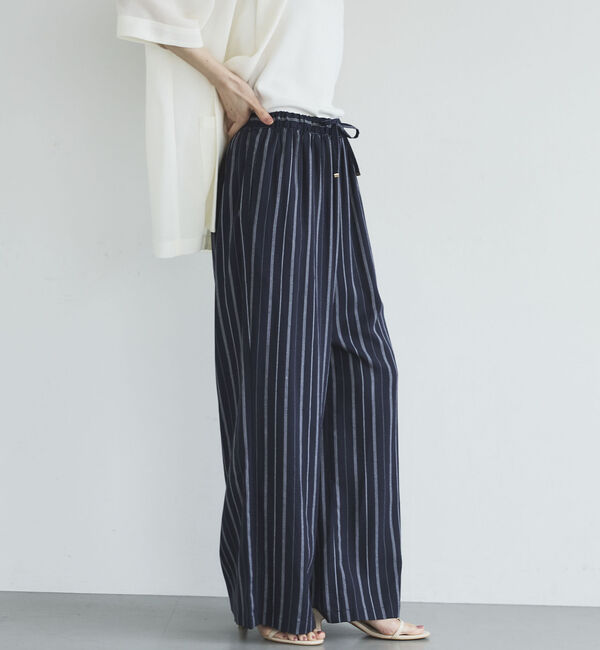 Doux archives「リネン混ストライプパンツ」|チノ|