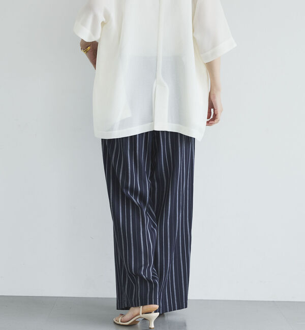 Doux archives「リネン混ストライプパンツ」|チノ|
