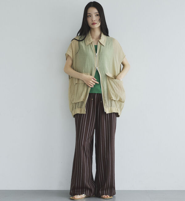 Doux archives「リネン混ストライプパンツ」|チノ|