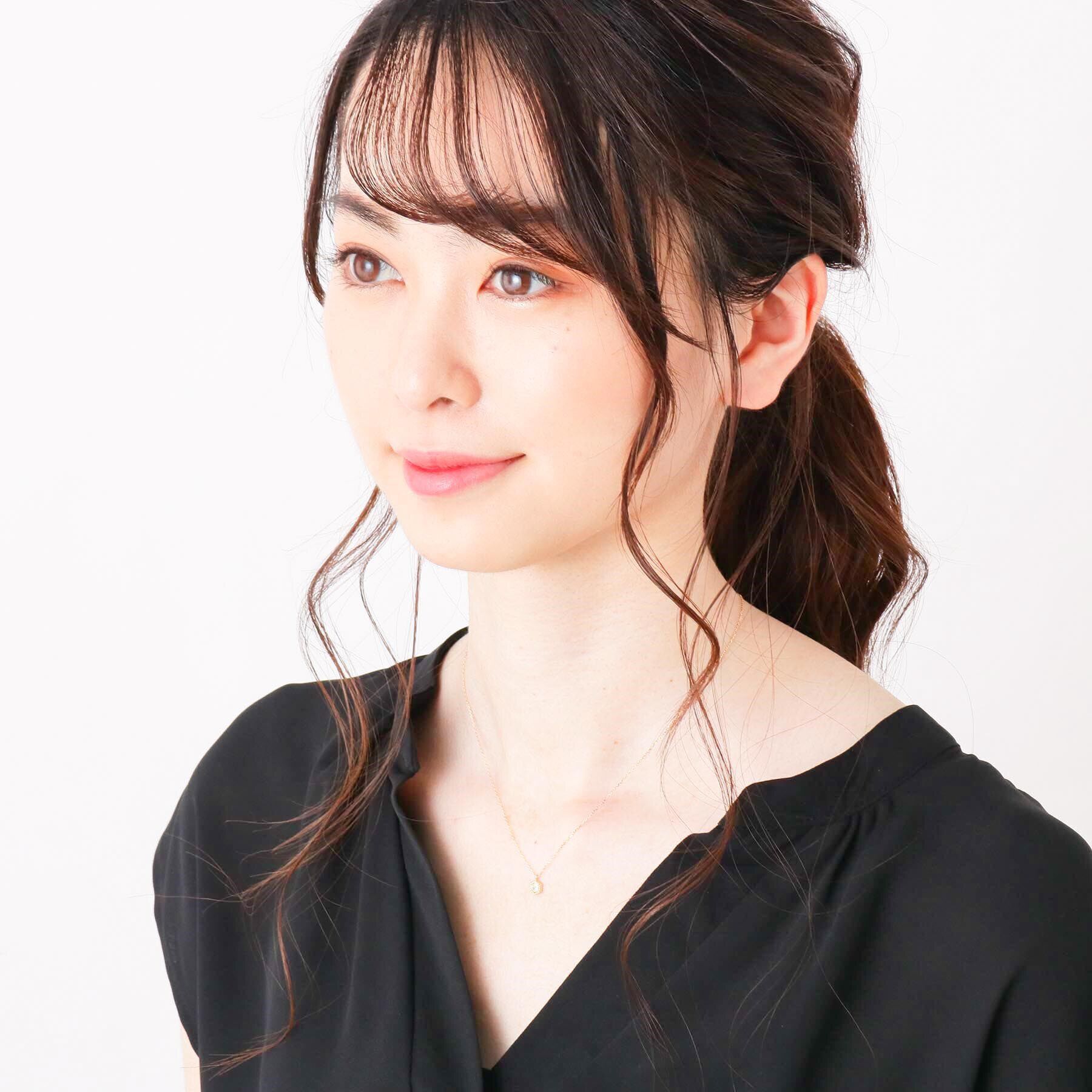 COCOSHNIK「K18ダイヤモンド ヘキサゴンカットフチミル ネックレス」|ネックレス|