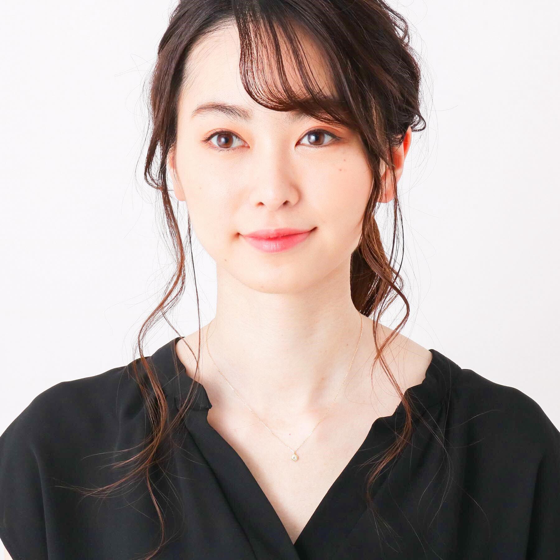 COCOSHNIK「K18ダイヤモンド ヘキサゴンカットフチミル ネックレス」|ネックレス|