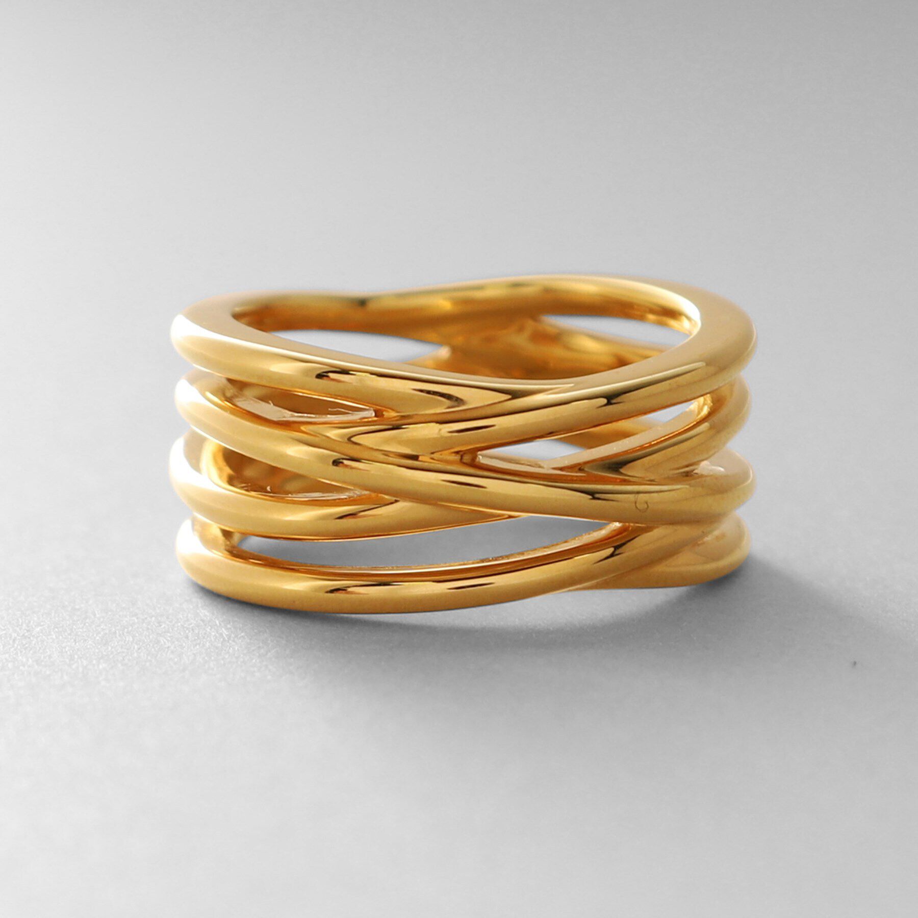 COCOSHNIK ONKITSCH「シルバー クロッシングラインリング GP」|リング|