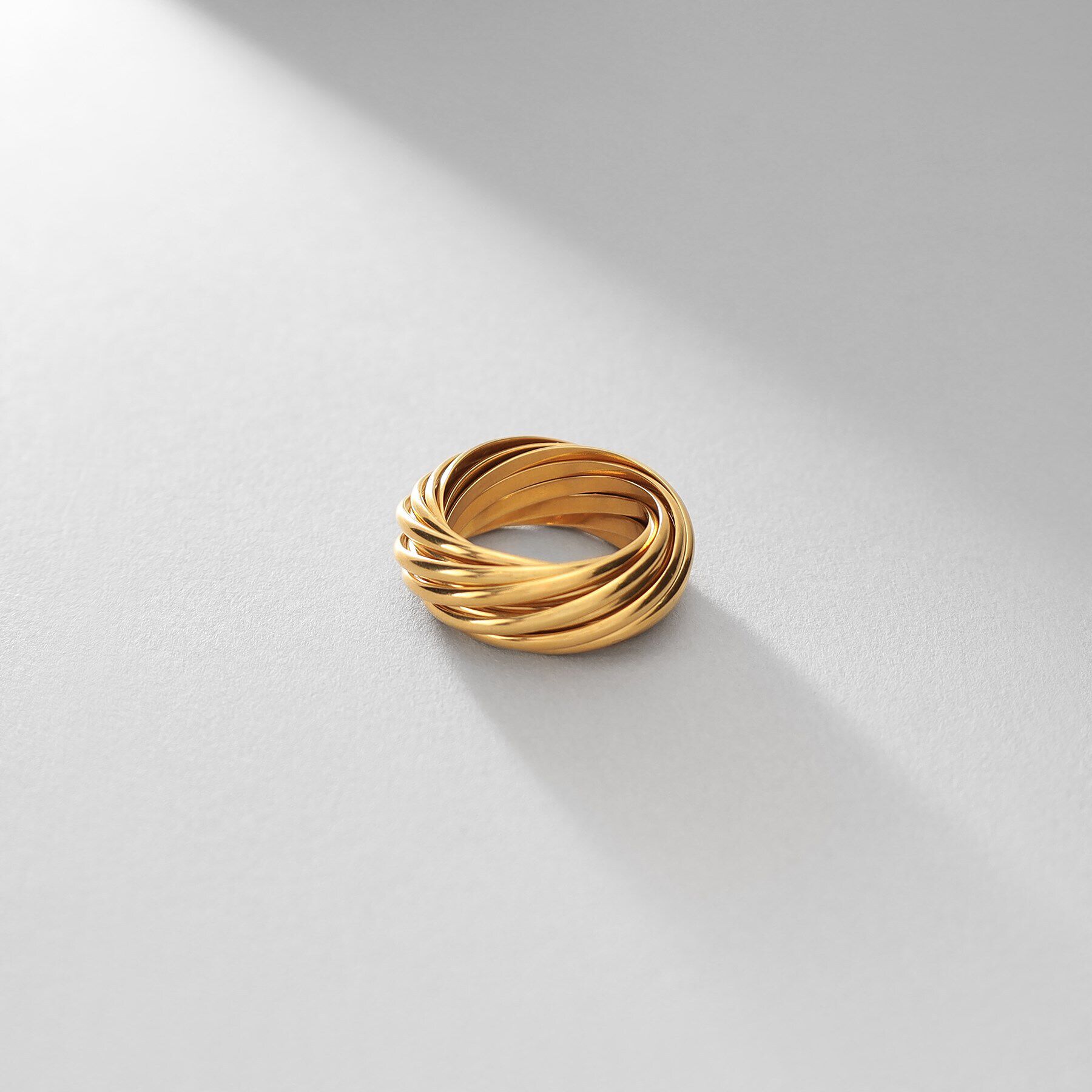 COCOSHNIK ONKITSCH「シルバー バンドリング 16レイヤーズ GP」|リング|