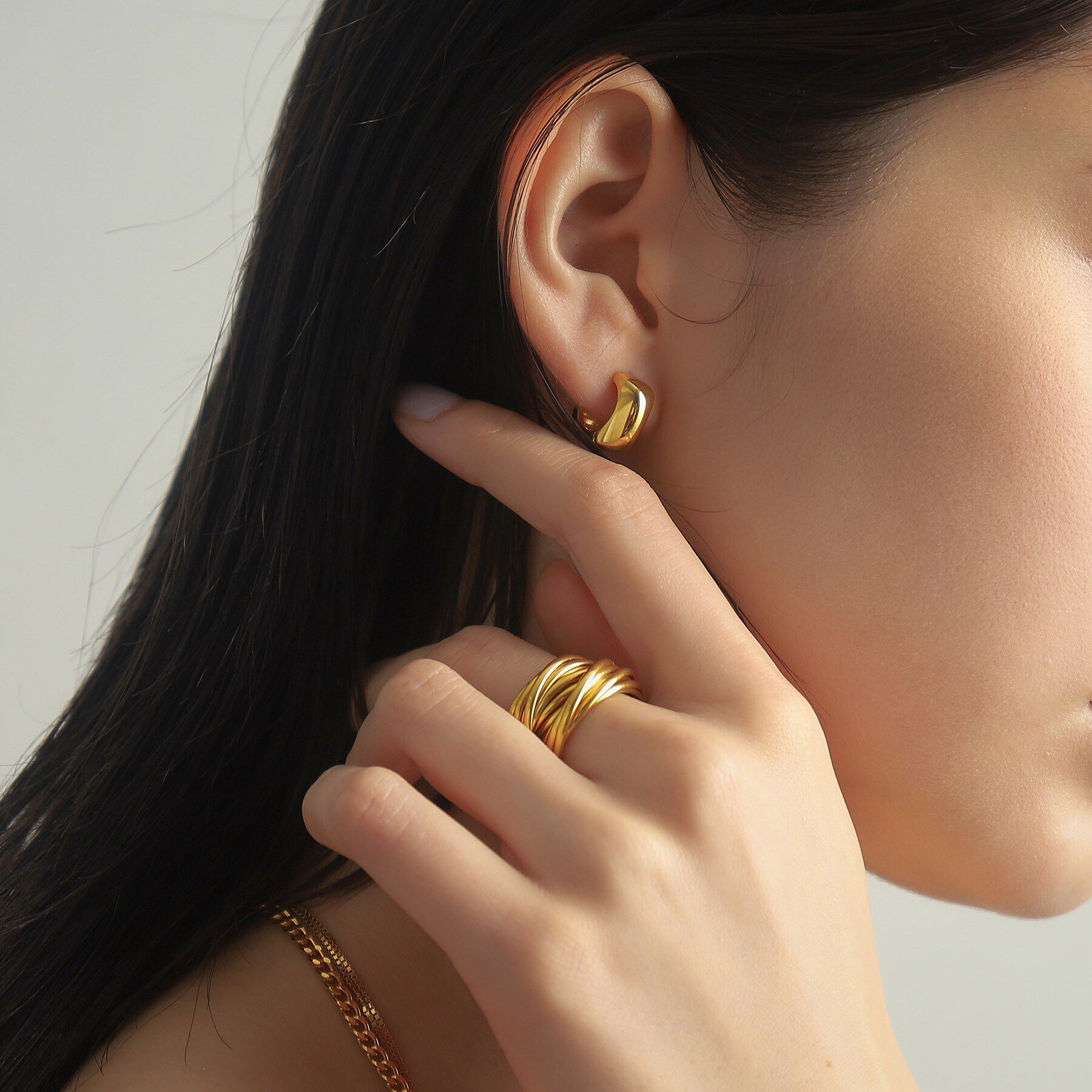 COCOSHNIK ONKITSCH「シルバー バンドリング 16レイヤーズ GP」|リング|