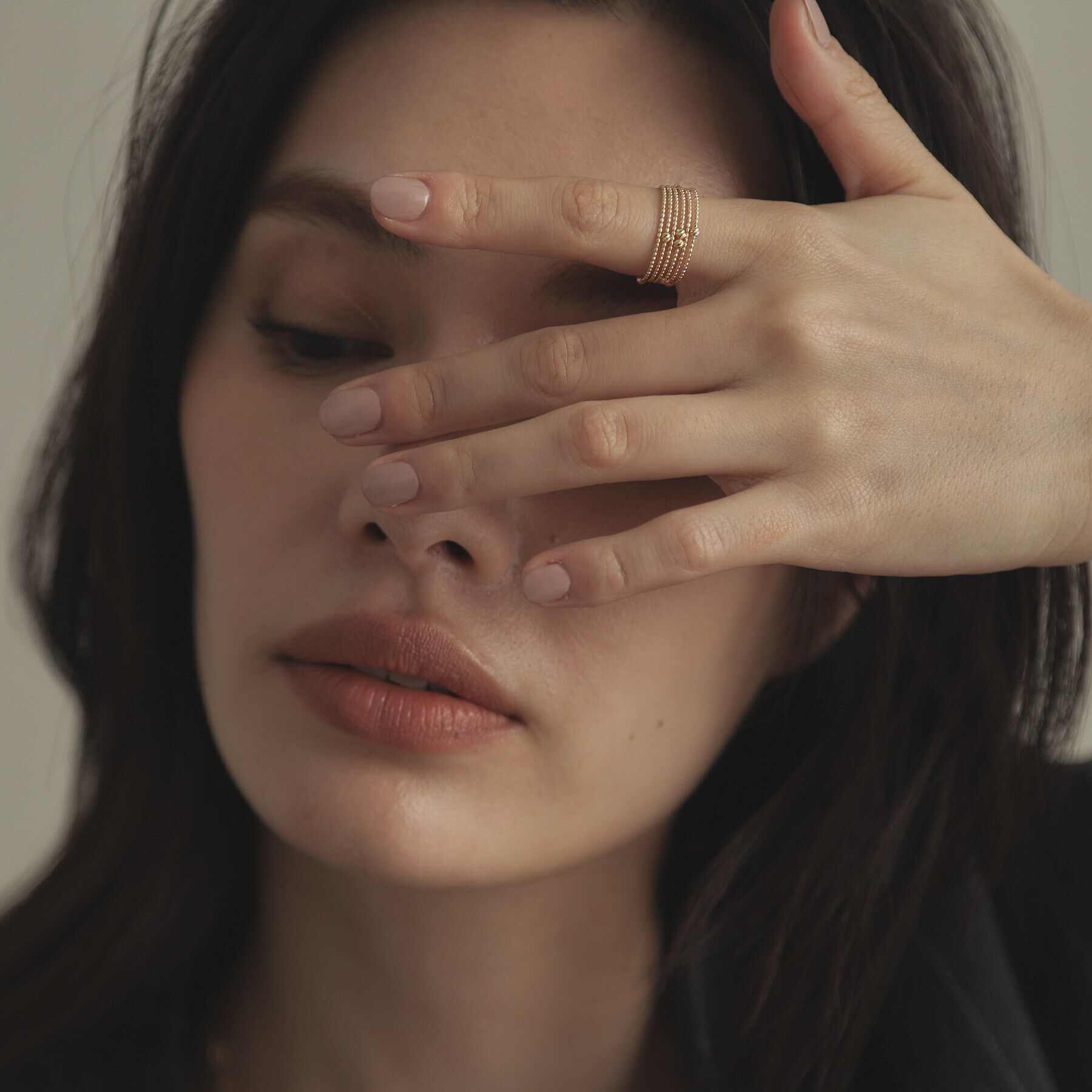 COCOSHNIK「K18ハニーカットボール形状記憶 リング大（15号、18号）」|リング|