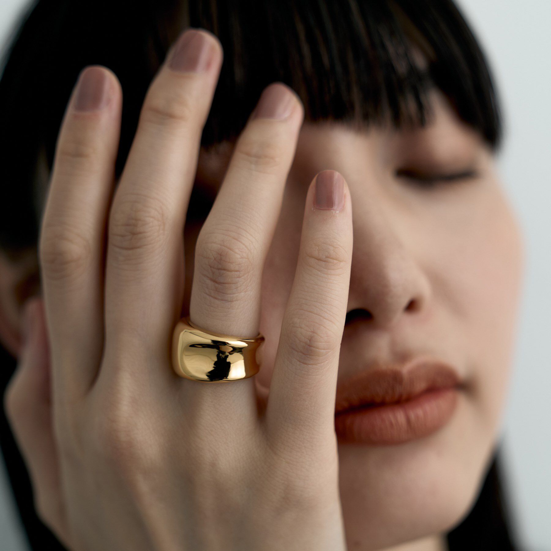 COCOSHNIK ONKITSCH「シルバー コンケイブリング GP」|リング|