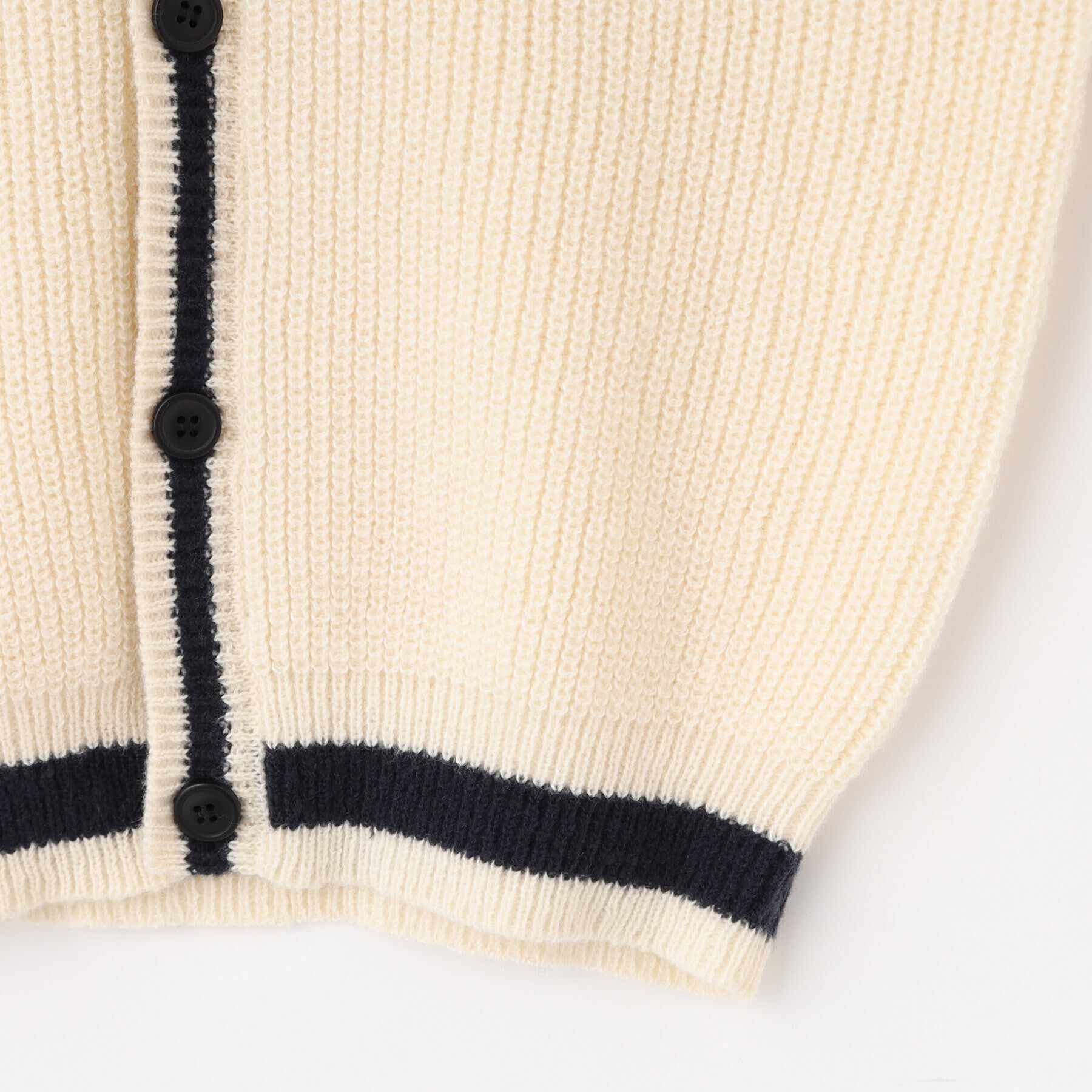 SHOO･LA･RUE「【100-140cm/プチセレ】ラインニットカーディガン」|カーディガン|