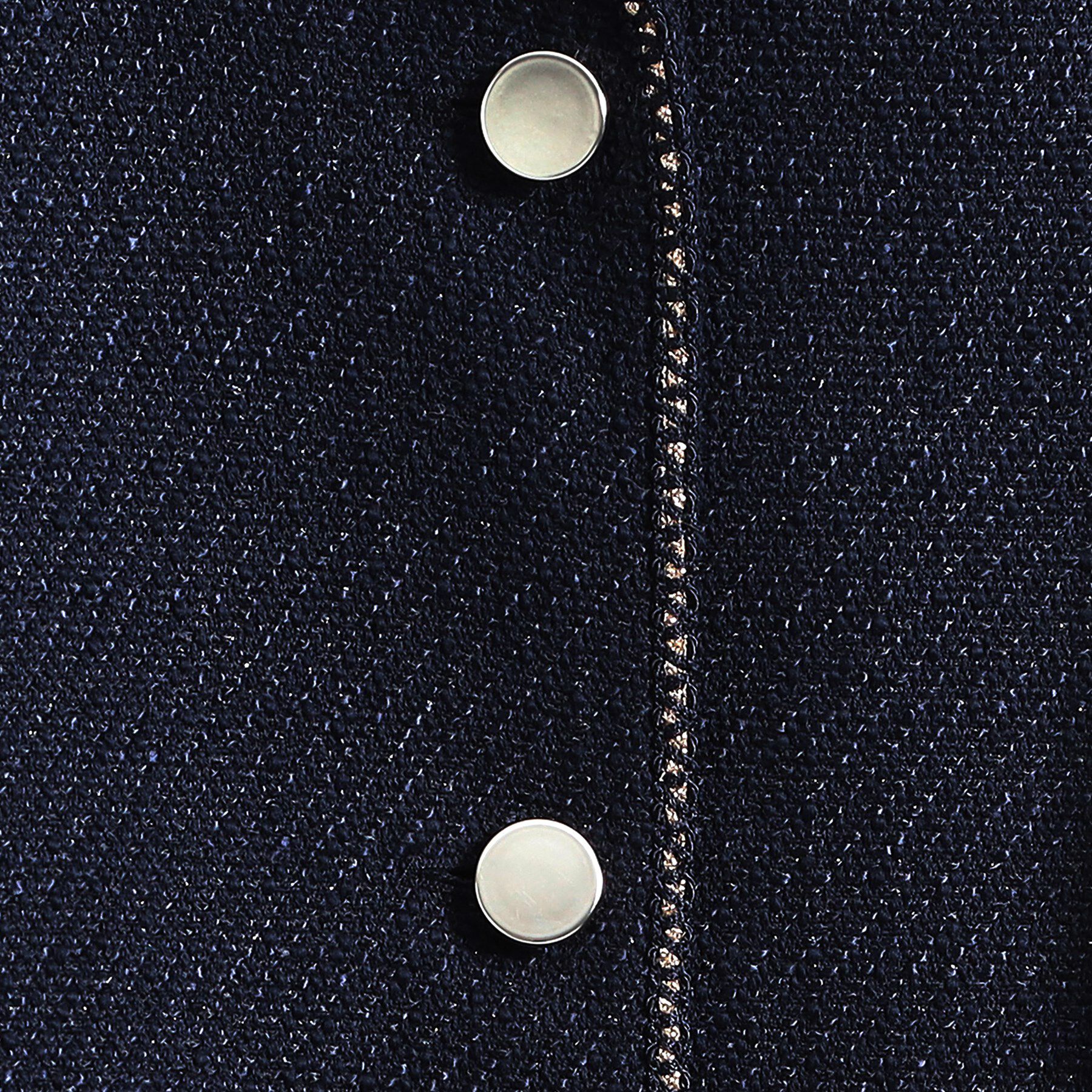 SHOO･LA･RUE「【S-3L】オンとオフで印象が変わる ライトツイードジャケット」|ノーカラージャケット|