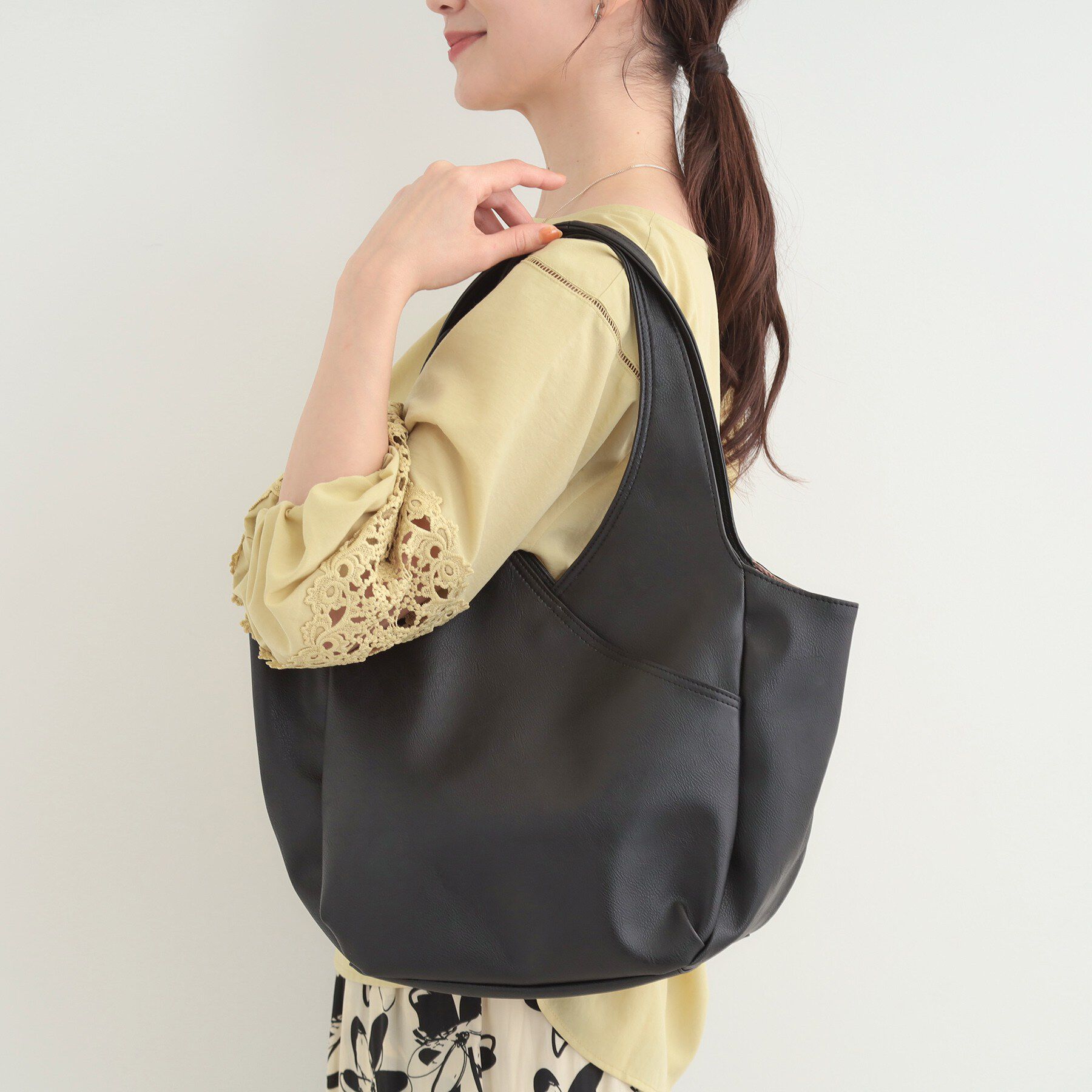 SHOO･LA･RUE「前後ポケットバルーントートバッグ」|トートバッグ|