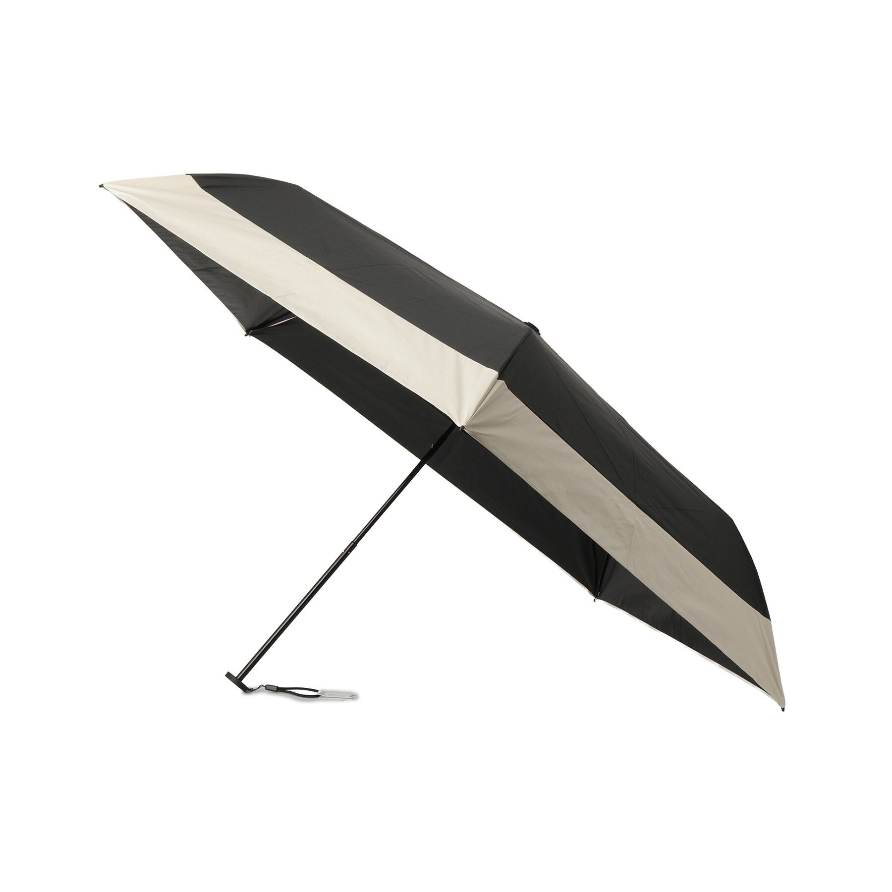 SHOO･LA･RUE「【晴雨兼用】PUスーパーライトバイカラー【because】」|傘|ブラック(519)