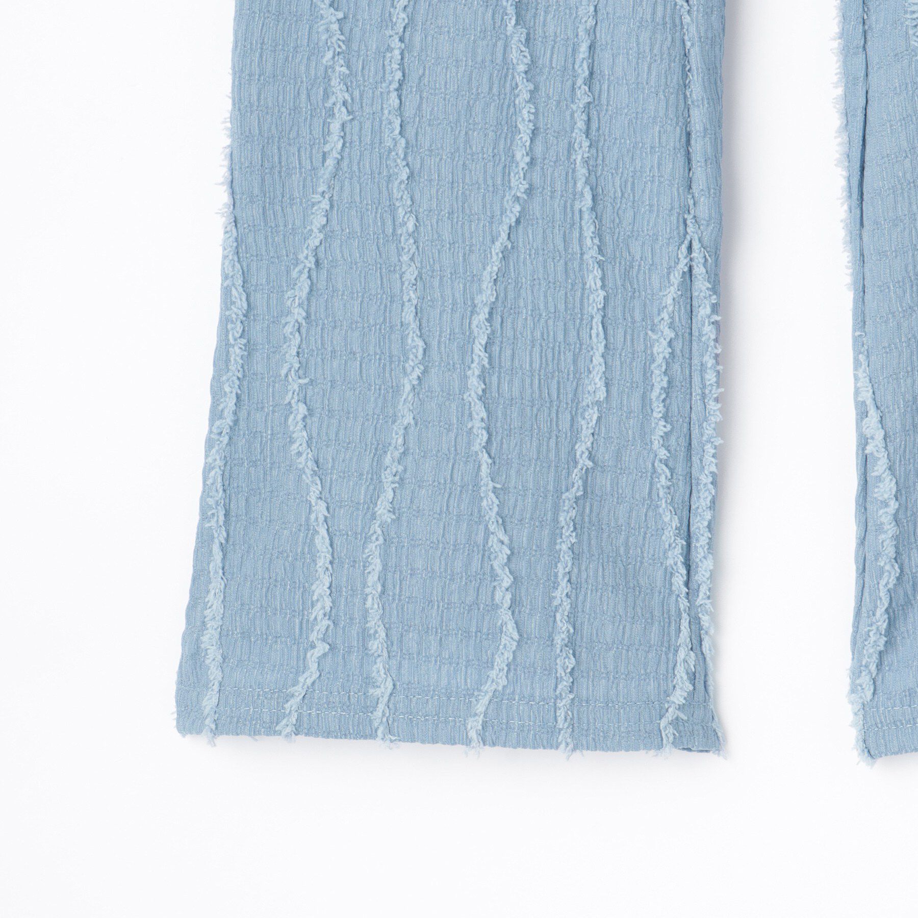 SHOO･LA･RUE「【100-150cm】フリンジジャガードフレアパンツ」|その他|