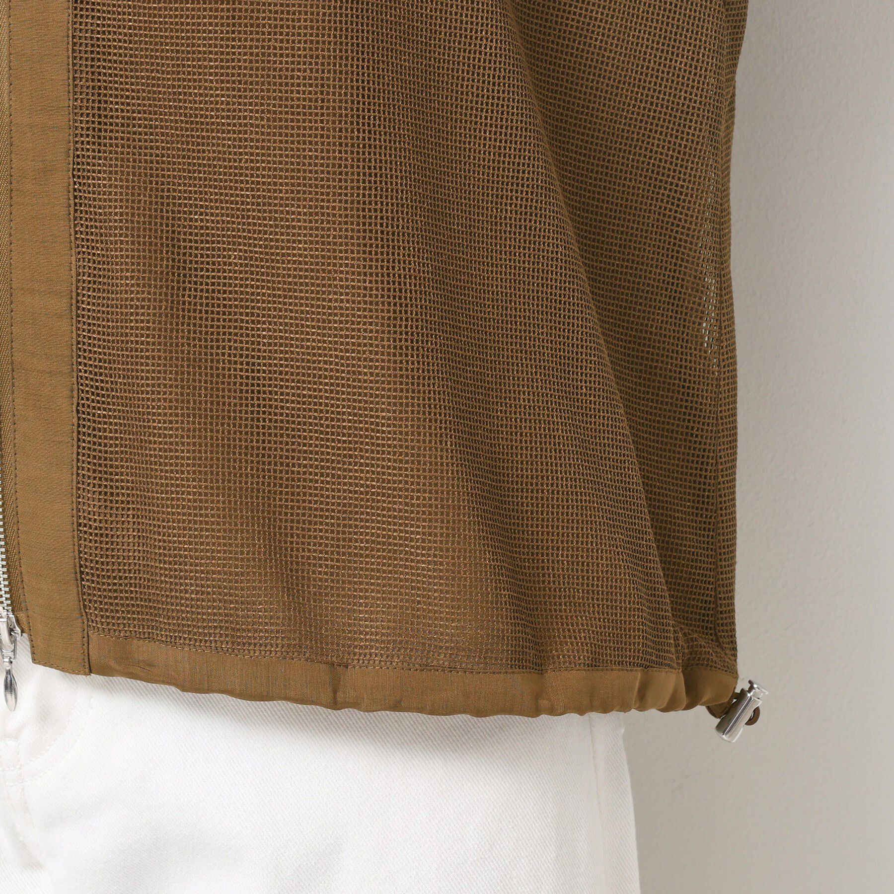 Dessin「【洗える】メッシュシアージャケット」|ブルゾン・スタジャン|