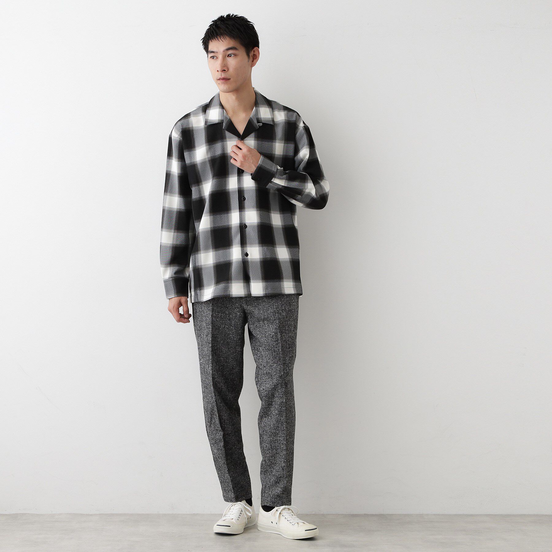 Dessin「【洗える】チェック柄シャツ」|シャツ・ブラウス|