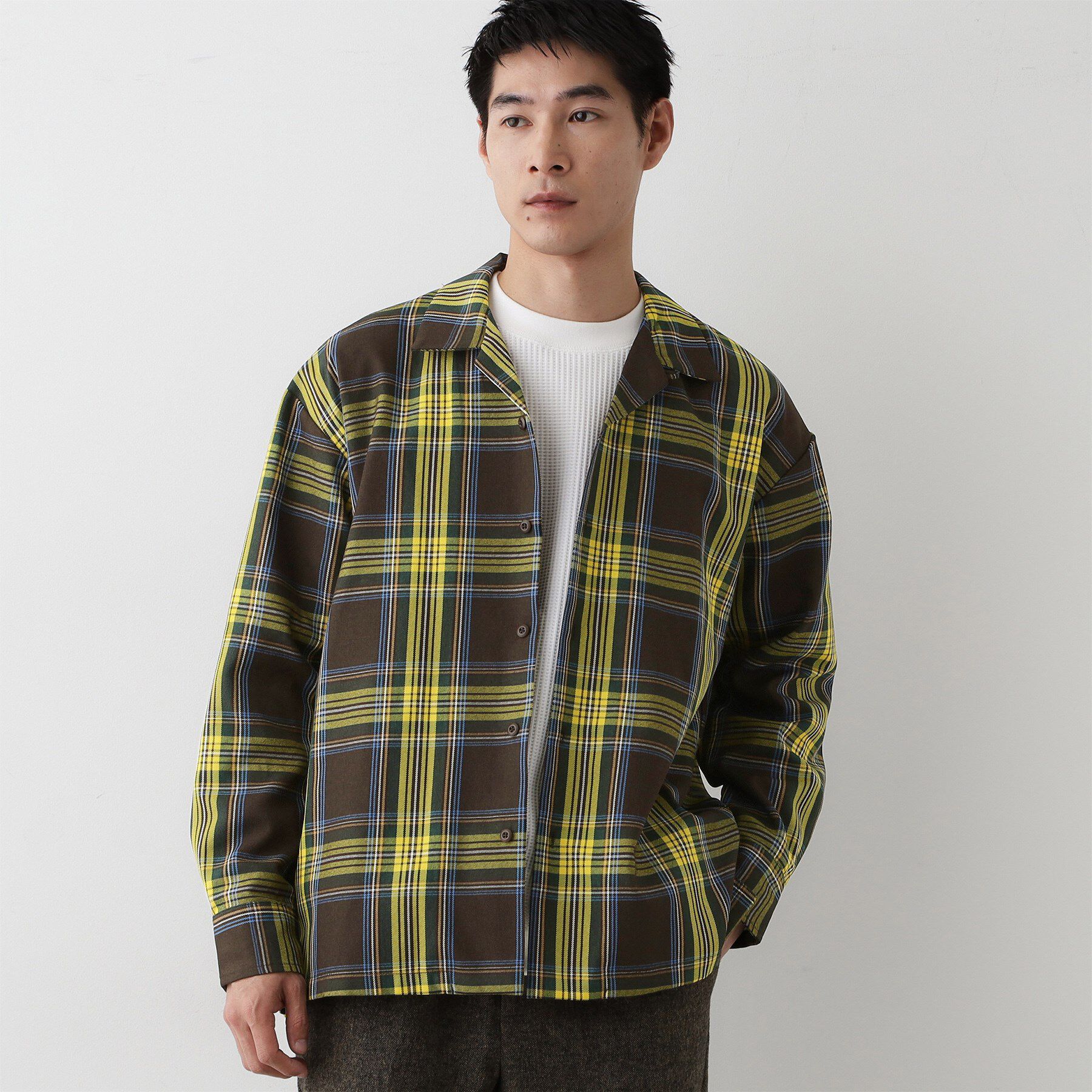 Dessin「【洗える】チェック柄シャツ」|シャツ・ブラウス|