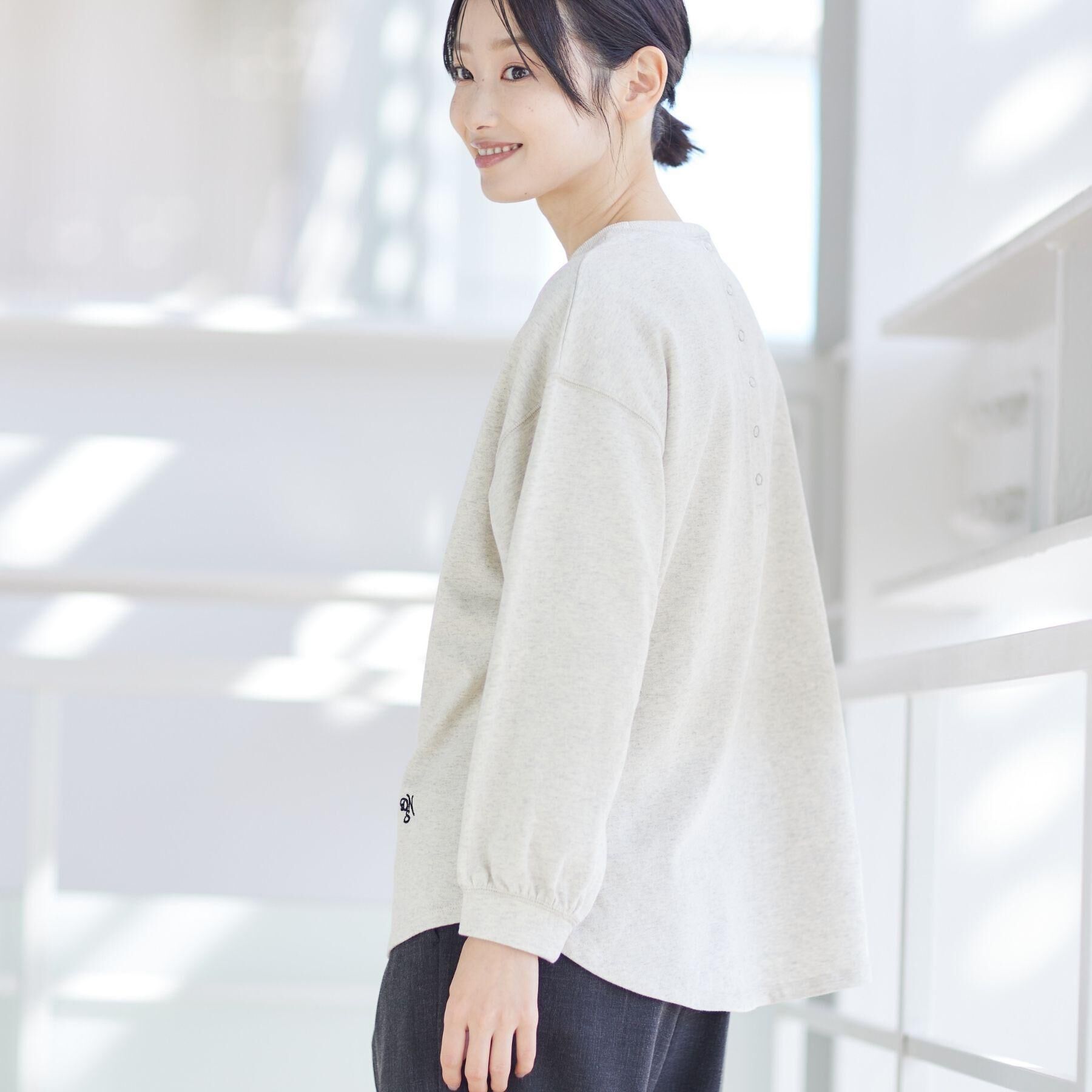 Dessin「【360度可愛い・洗える】バックヘンリーカットソー」|Tシャツ・カットソー|