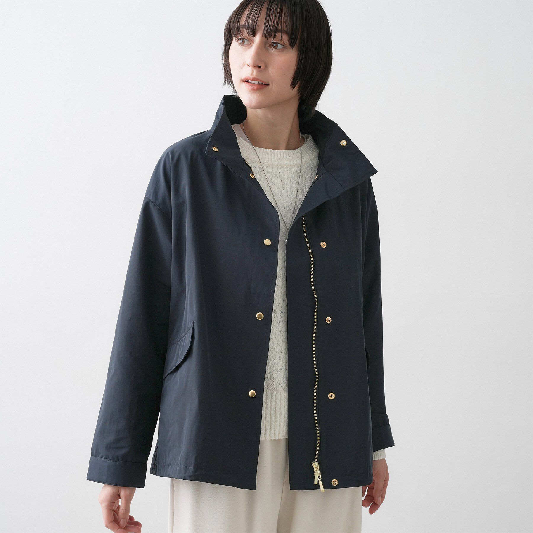 Dessin「【撥水/2WAY】フーディーブルゾン」|ブルゾン・スタジャン|