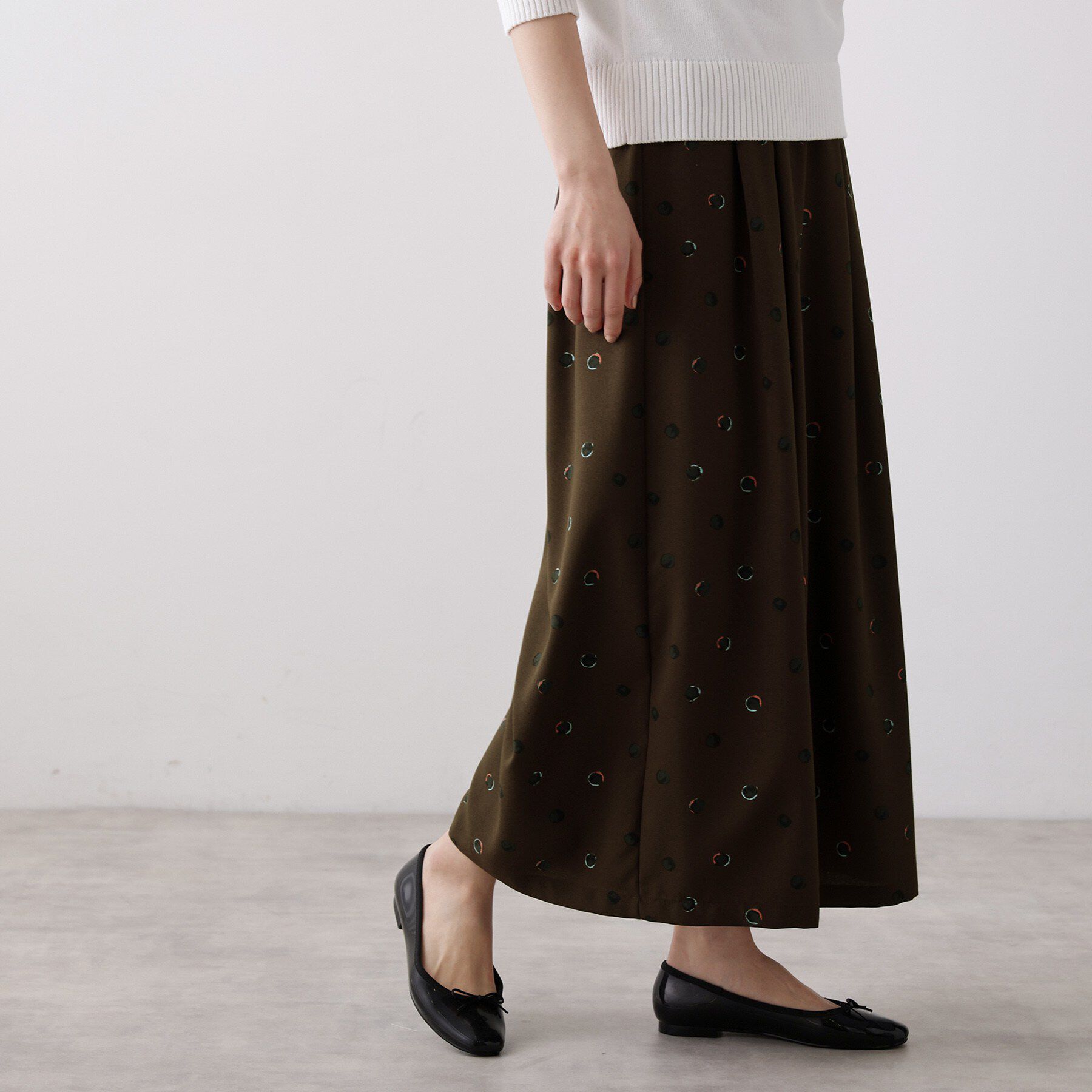 Dessin「【洗える】ドットワイドパンツ」|その他|