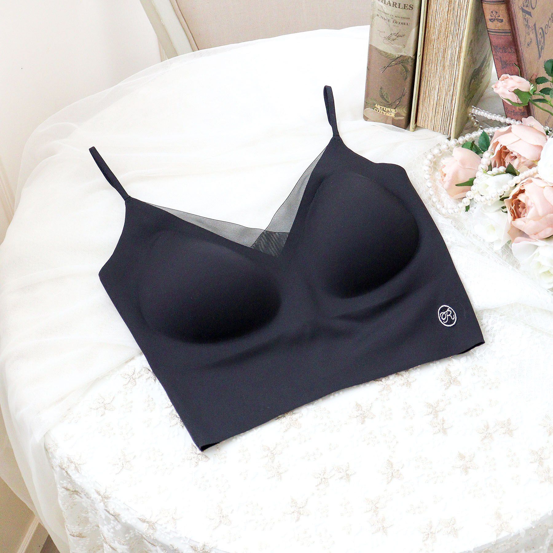 Risa Magli「コッキー シームレスキャミソール」|キャミソール|ブラック(019)