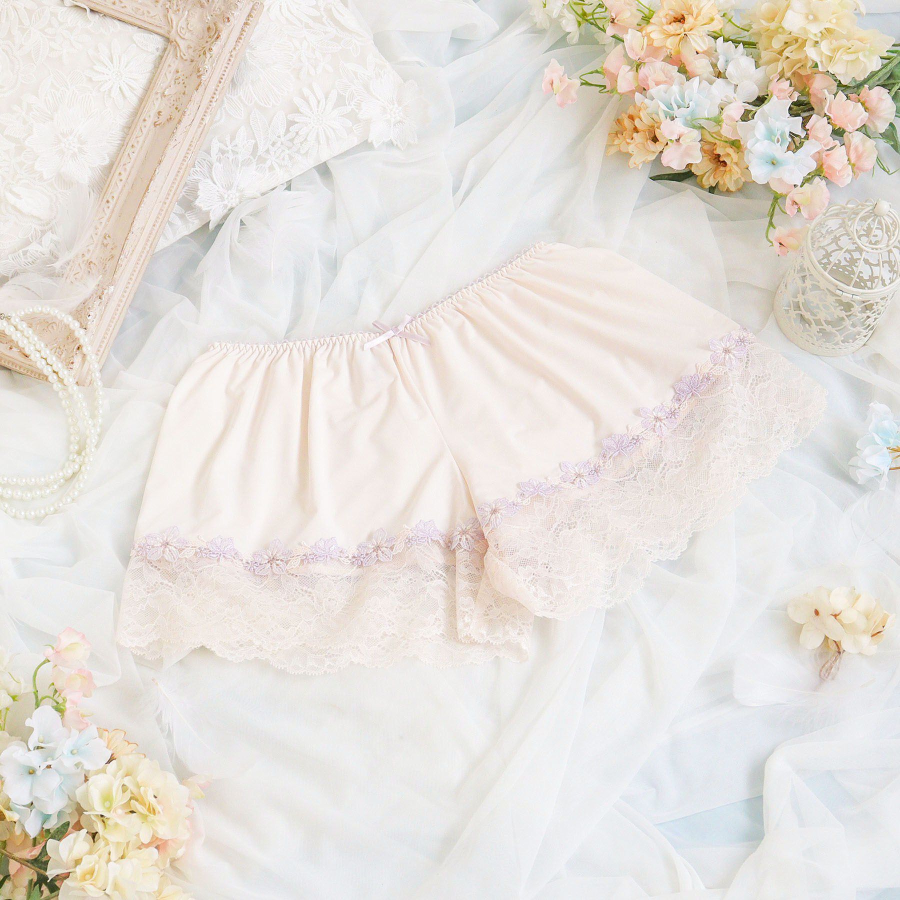 Risa Magli「フェナ タップパンツ」|インナー|ピンク(071)