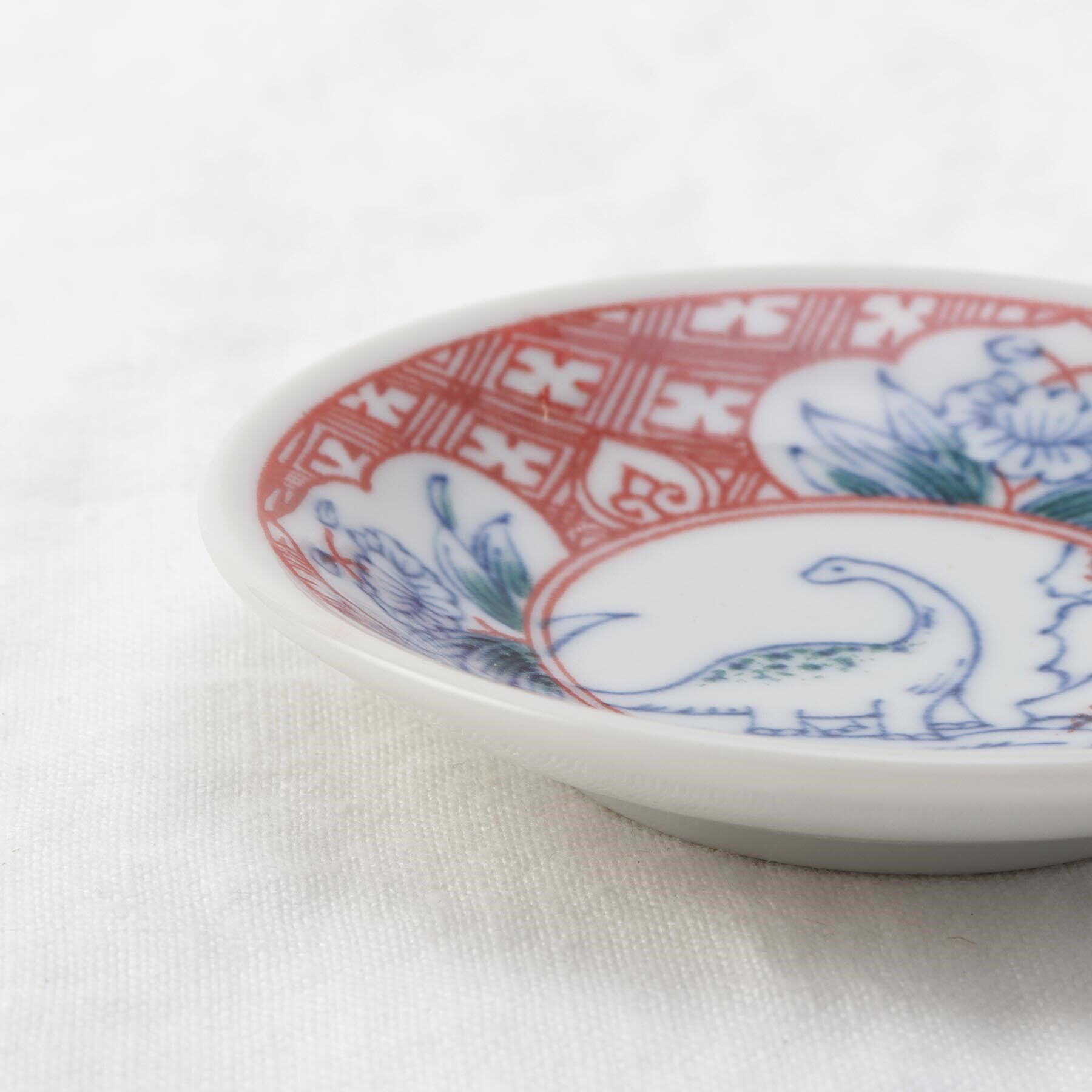 212 KITCHEN STORE「しあわせ図鑑(まめ皿4枚セット） ＜江戸っ子恐竜 ＞」|食器・キッチングッズ|