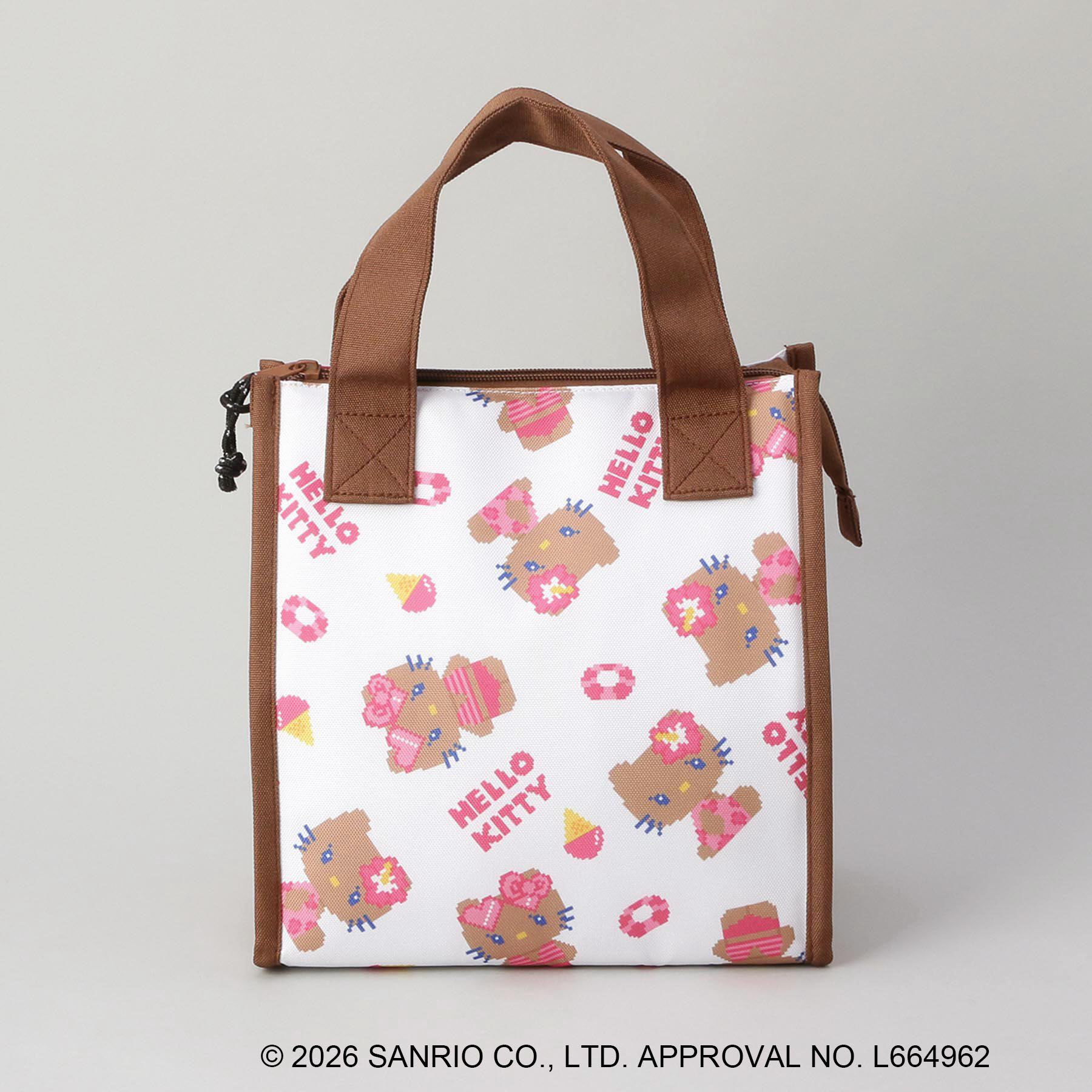 212 KITCHEN STORE「日焼けハローキティ DOT三角マチ保冷バッグ WH」|その他|その他